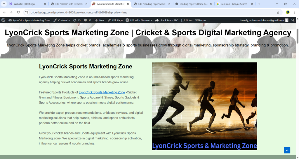 Creating a Professional Website